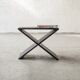 Black oak side table 'LC01' by Lena Coupez, Belgium, 2024