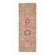 Vintage Turkish Hand-Knotted Wool Cotton Pink Runner Rug 102x300