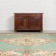 French Green Wool and Floral Rug in the style of Aubusson, 20th Century