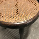Tuna kid's chair and vintage black wood caning