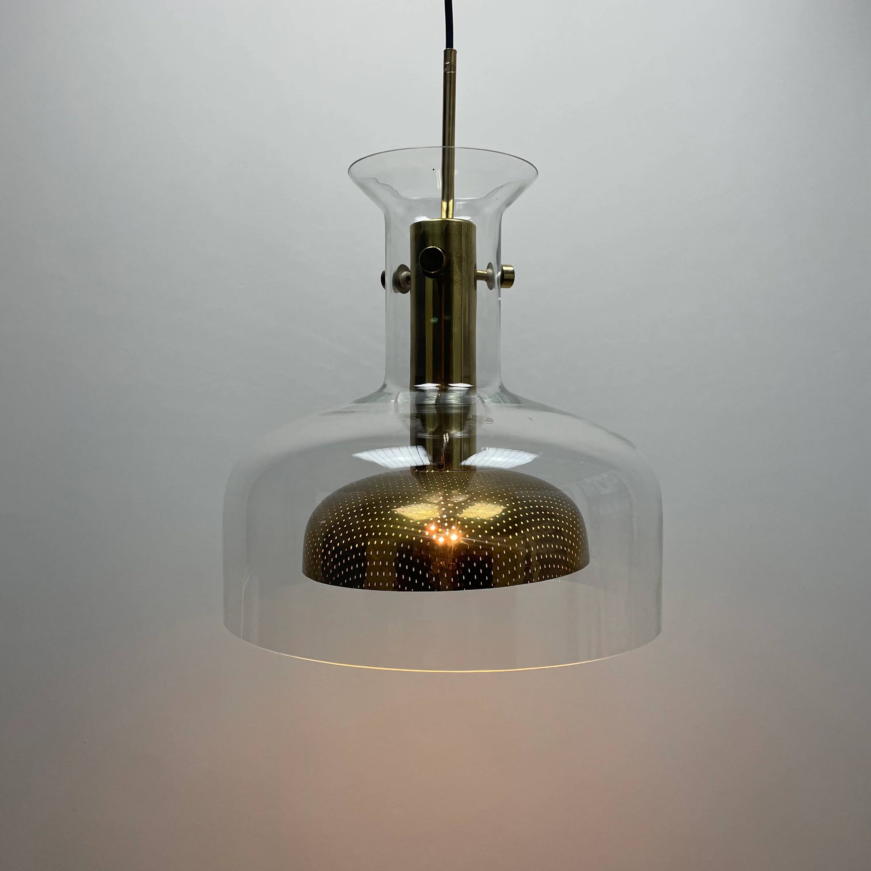 Swedish 'Cristal' suspension by Anders Pehrson for Atelje Lyktan 1970