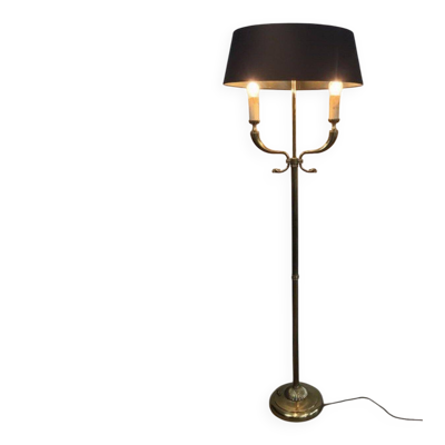 Lampadaire de parquet en laiton Maison Jansen