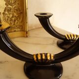 Pair of Gien Art Deco Candlesticks