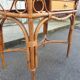 Bamboo and rattan side table, 1950s-1960s