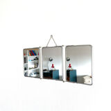 Miroir de barbier triptyque