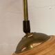 Bamboo rattan and brass pencil or split reed floor lamp, Italy 1980s