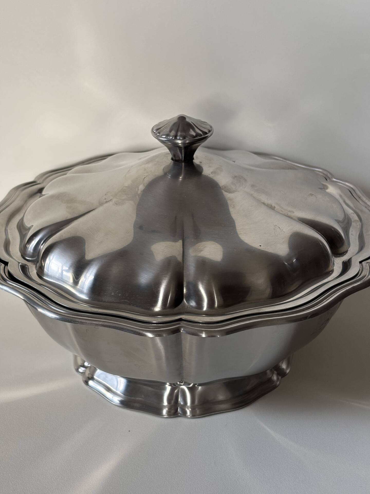 Plat couvert en inox Guy Degrenne 