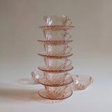 Service à thé ou café Rosaline, Arcoroc France, années 70/80