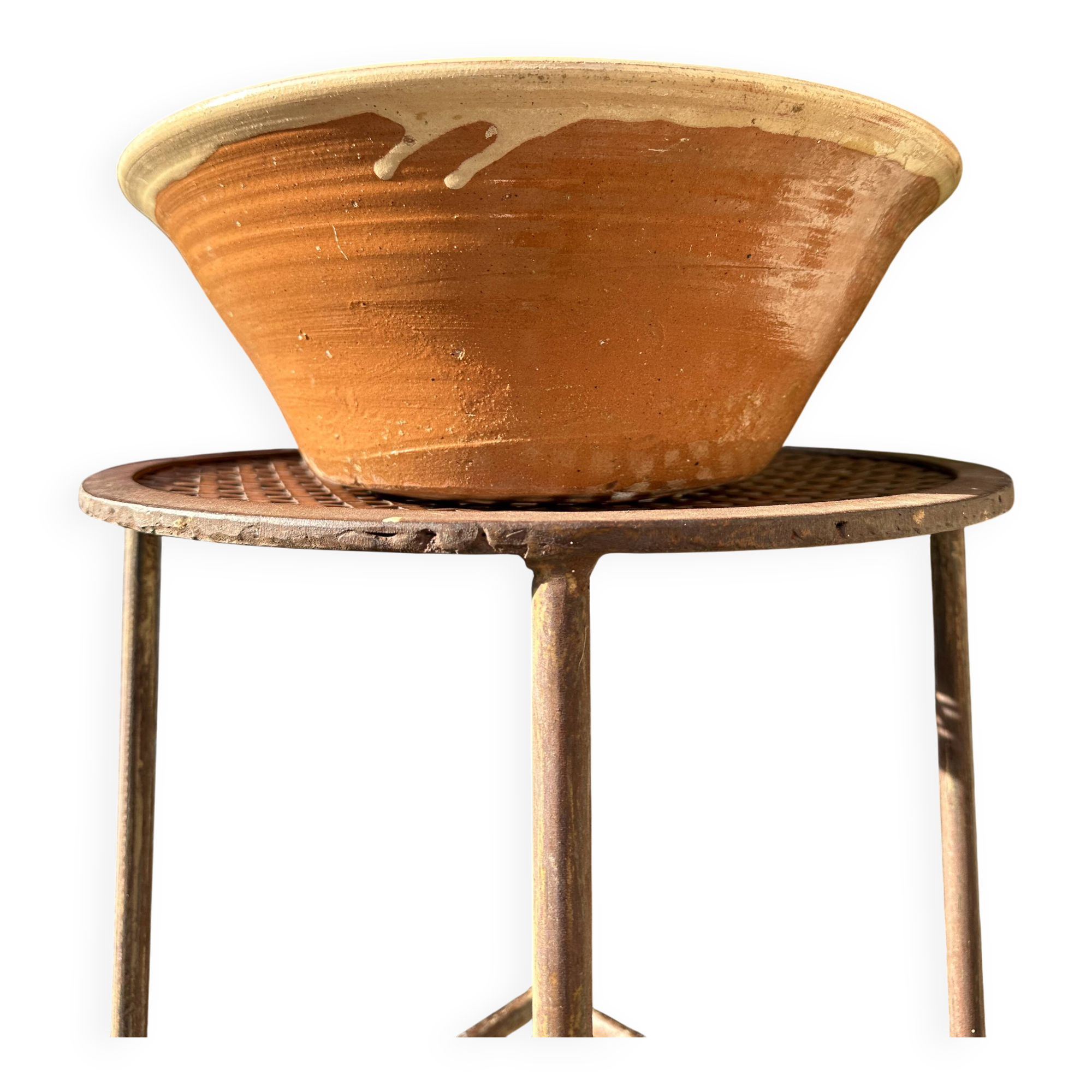 Ancient 19th-century terracotta plate