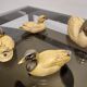 Silver plated duck sculptures by Malevolti, 1960