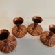 Candlesticks made of copper, Danish design, estimated from the 60s.