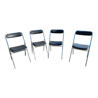 Set of 4 folding chairs Souvignet