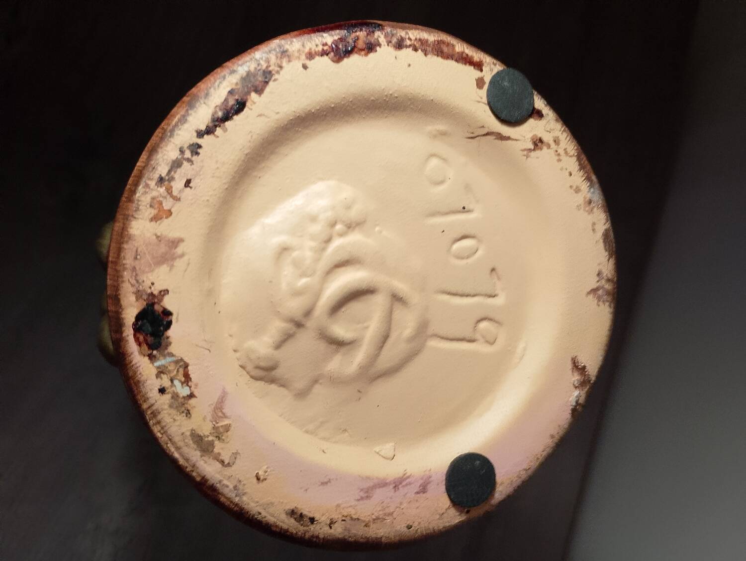 Vase collaboration between G de Bryun and Atelier Dubois at Bouffioulx.