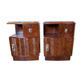 Pair of art deco bedside tables
