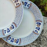 Set of 4 K&G Lunéville flat plates, Rouennais model