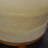 Paire de fauteuils et poufs art-déco