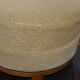 Pair of Art Deco armchairs and poufs