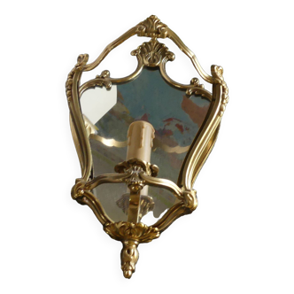 Applique miroir bronze ancienne