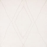 Berber carpet beni ourain ecru with diamond patterns in relief 215 x 148 cm