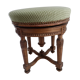 Louis XVI style piano stool in walnut