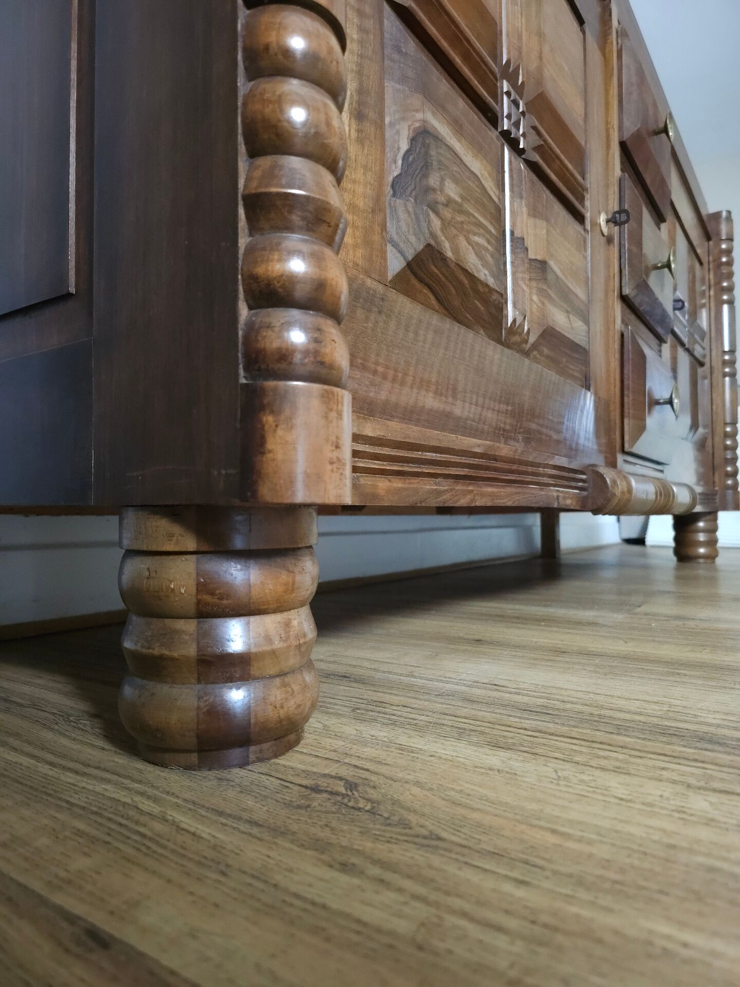 Solid Walnut Buffet, Art Deco, Circa 1940