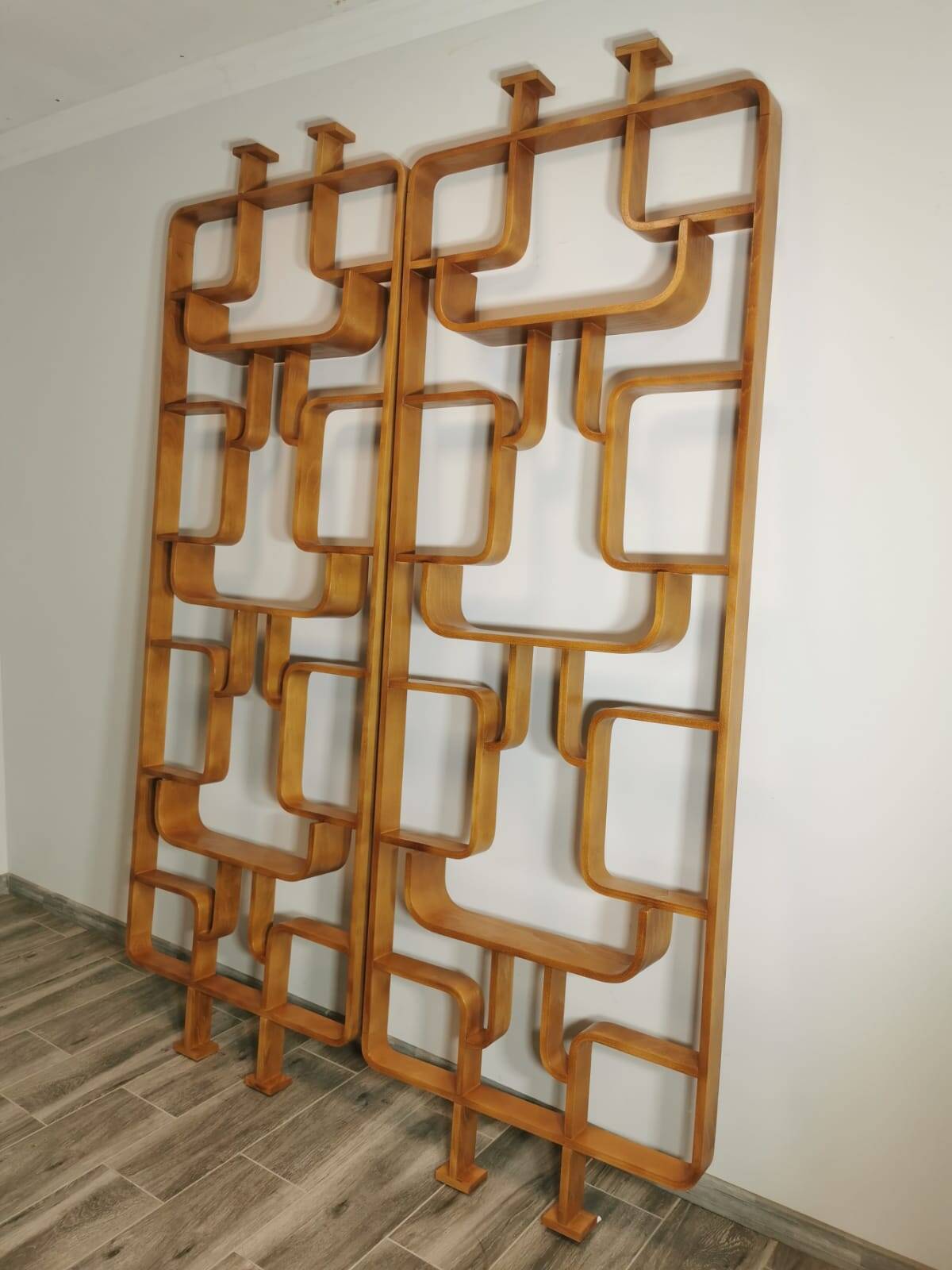 Room Dividers by Ludvik Volak for Drevopodnik Holesov, 1950s, Set of 2