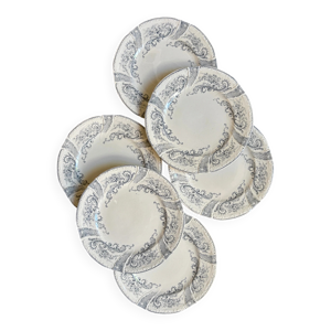 6 assiettes à dessert