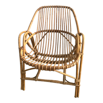 Rattan armchair