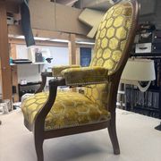 Fauteuil Voltaire à crémaillère