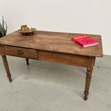 Pine farmhouse work table, from the 50s completely restored
