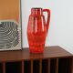 Vase en céramique rouge, design allemand, années 1960, fabriqué en Allemagne de l'Ouest.