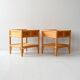 Pair of DUX Scandinavian Nightstands in Bamboo