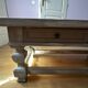 Solid wood coffee table in chic country style / distressed – 120 cm