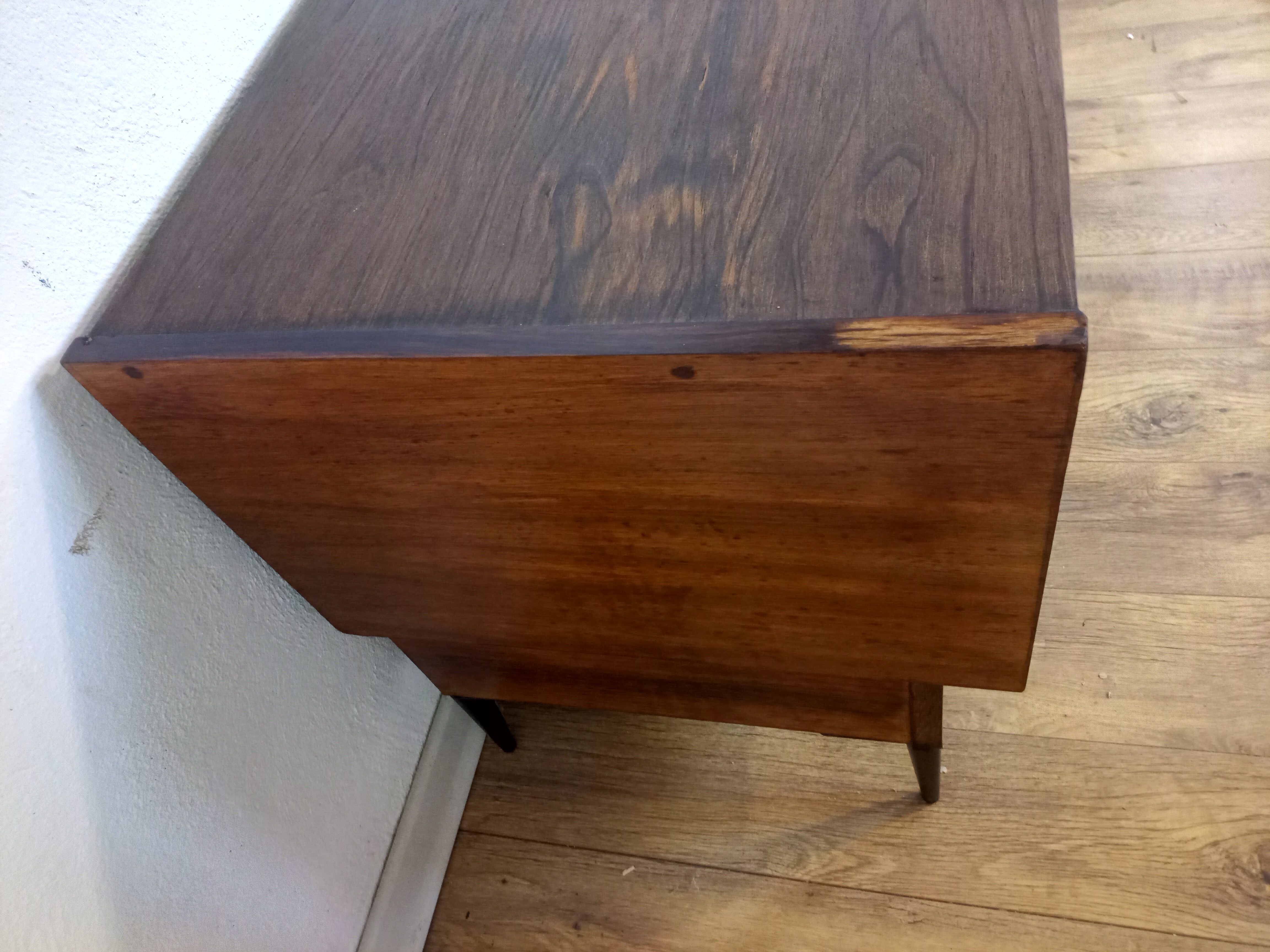 Scandinavian teak and rosewood sideboard