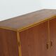 Armoire scandinave bicolore en teck et bouleau avec tiroirs des années 1960
