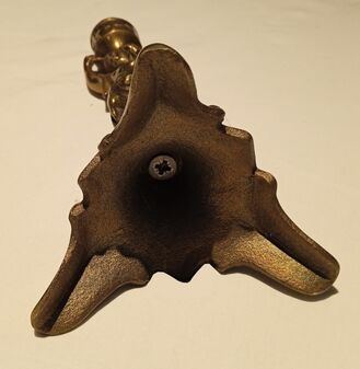 Bronze candle holder "The water carrier"