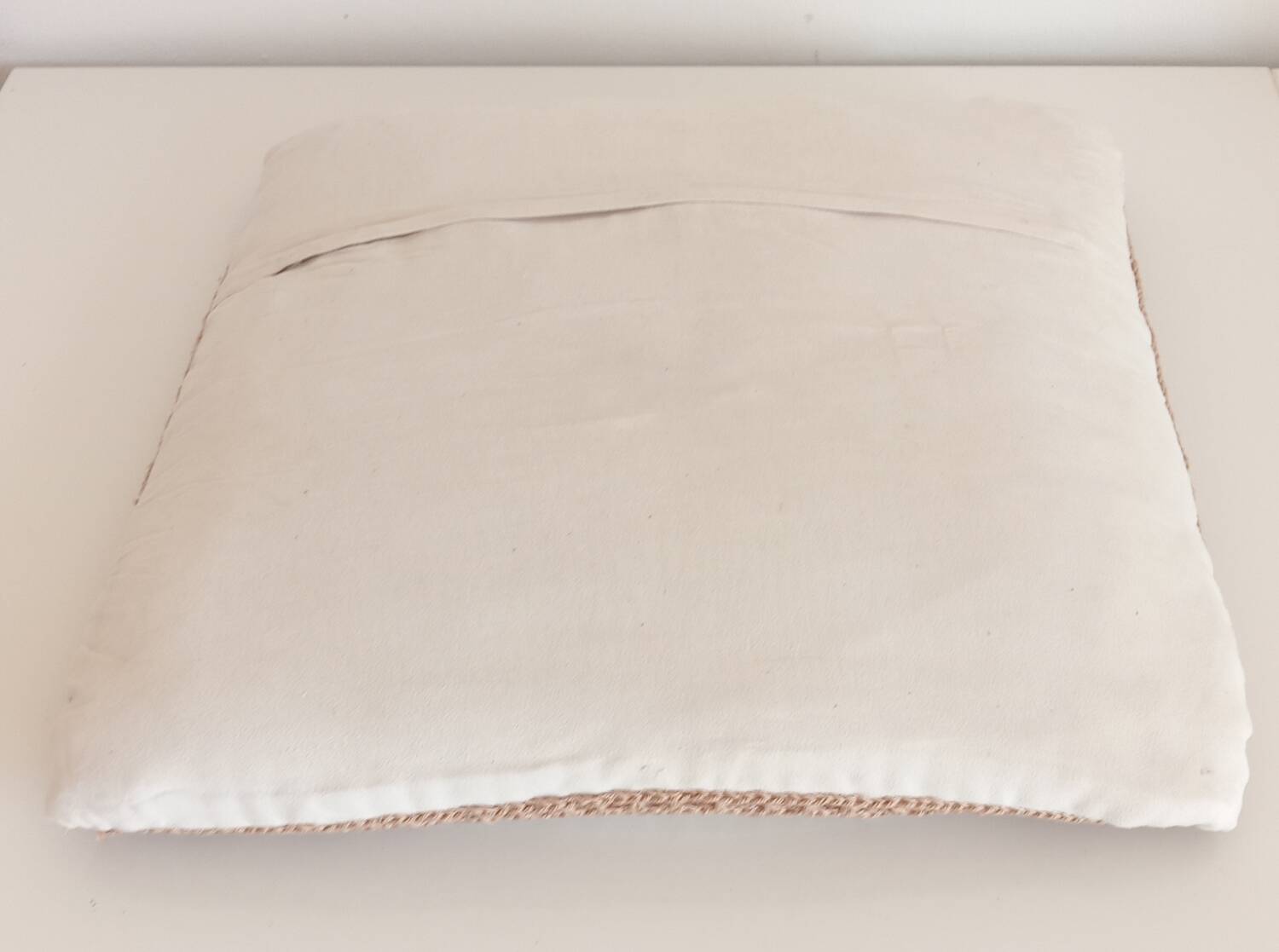 Pair of crocheted cushions