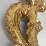 Miroir baroque en bois doré. France, années 1950