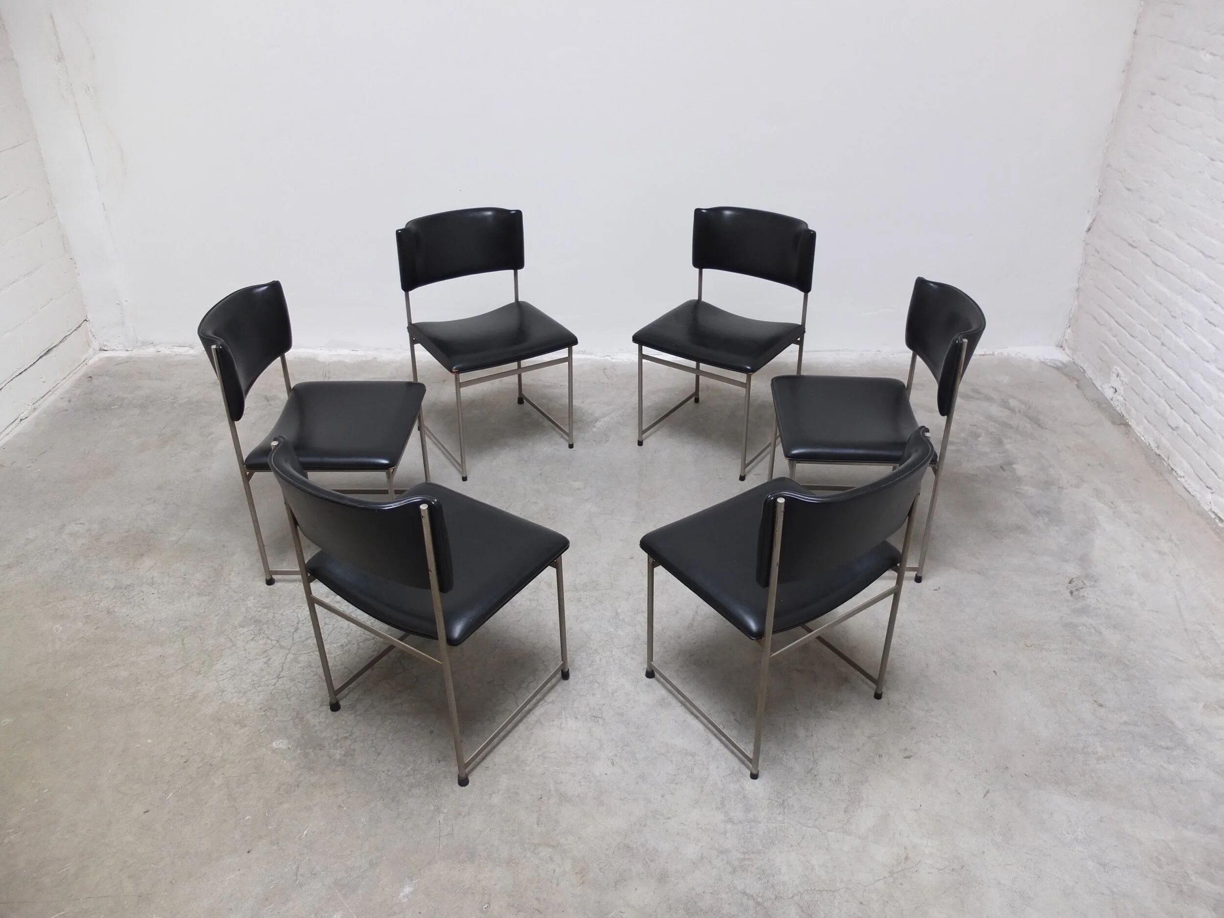 Set of 6 'SM08' dining chairs by Cees Braakman for Pastoe, 1960s