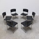 Set of 6 'SM08' dining chairs by Cees Braakman for Pastoe, 1960s