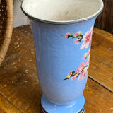 Ceramic vase, cherry blossom decoration, Pardi Vallauris