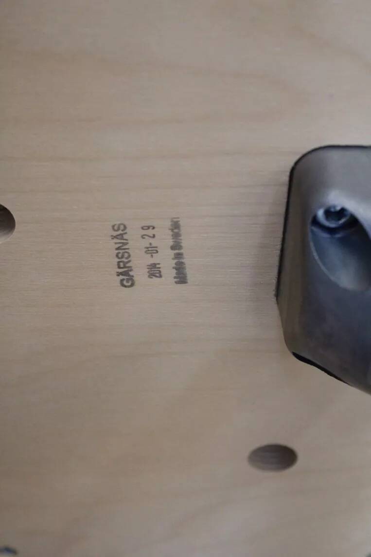 Vintage swivel armchair in gray fabric by axelson for garnas 2014 sweden