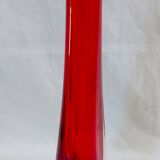 Vintage Whitefriars 20cm Geoffrey Baxter Ruby Red Glass Teardrop Vase