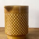 Vintage saffron colored pitcher