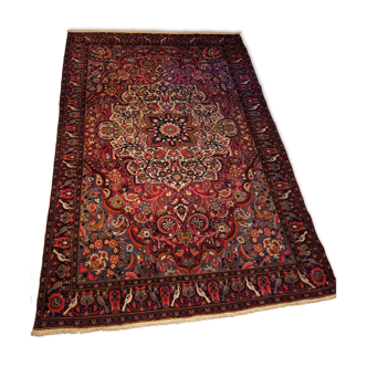 Hand-knotted Bakhtiari Persian carpet from Iran.