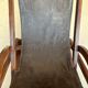 Vintage leather sling chair, 1980s