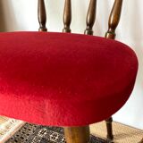 Pair of velvet chairs 60s-70s