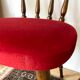 Paire de chaises en velours années 60-70
