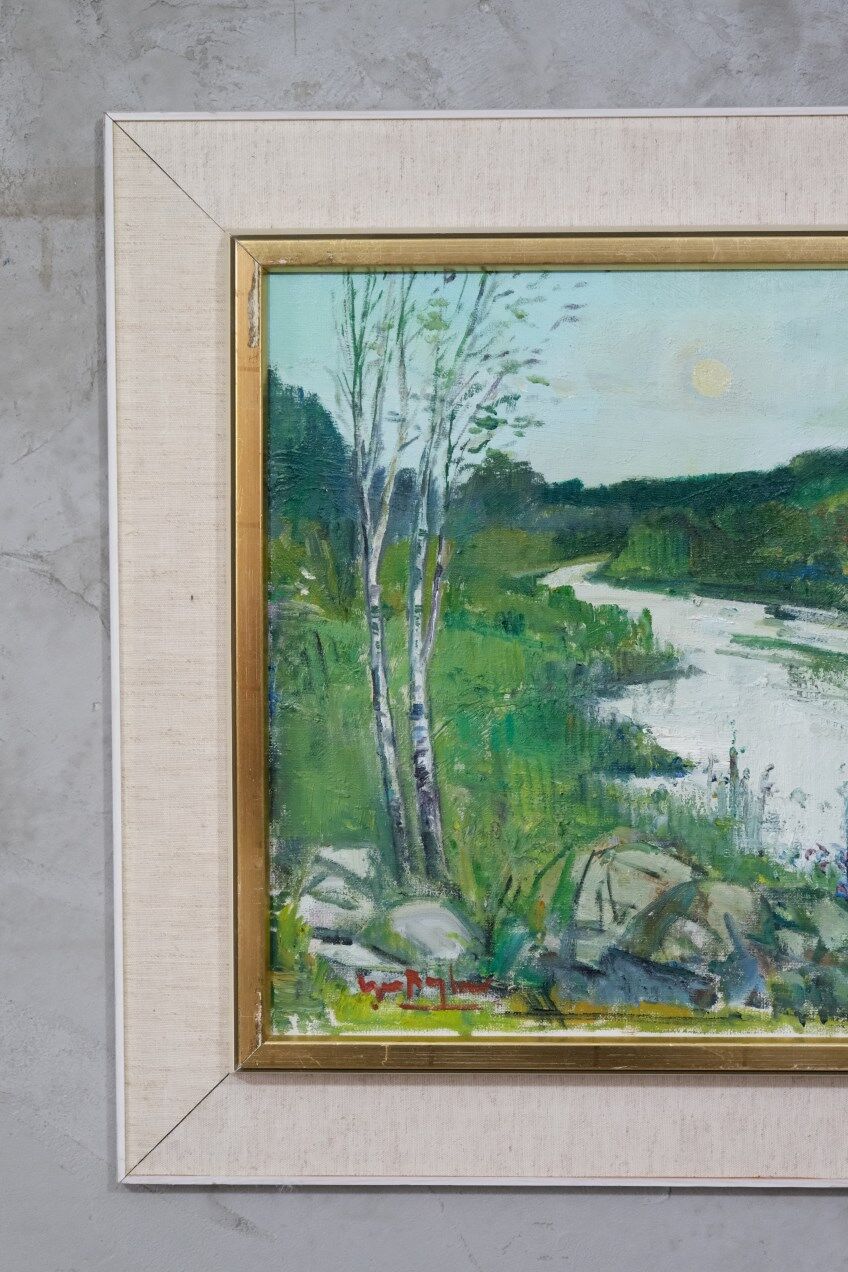 Oil on canvas by Gunnar Herman Berglund 1970