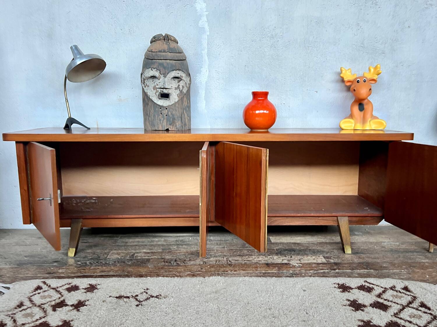 Scandinavian sideboard vintage TV cabinet